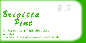 brigitta pint business card